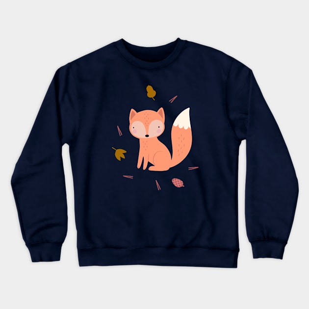Baby fox Crewneck Sweatshirt by Rebelform